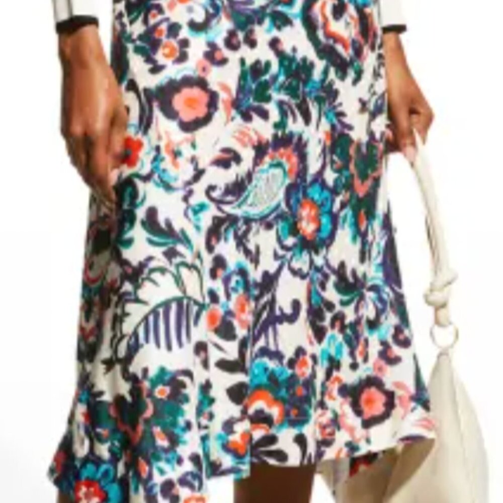 Tanya Taylor Erin silk floral skirt
